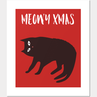 Meowy Christmas Posters and Art